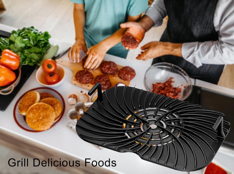 Croask Replacement Grill Grate for Ninja Foodi FG551,Accessories for Ninja Foodi Smart XL 6-in-1 Indoor Grill,Non-stick Griddle Pan Replacement Parts - Image 5